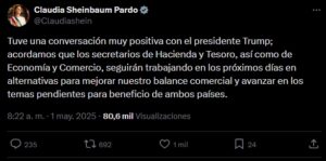 Claudia Sheinbaum y Donald Trump