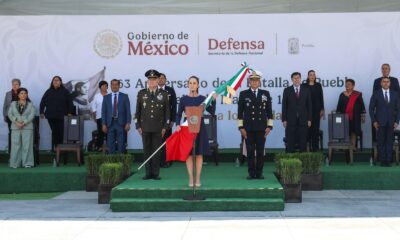 Claudia Sheinbaum honra el 5 de Mayo en Puebla