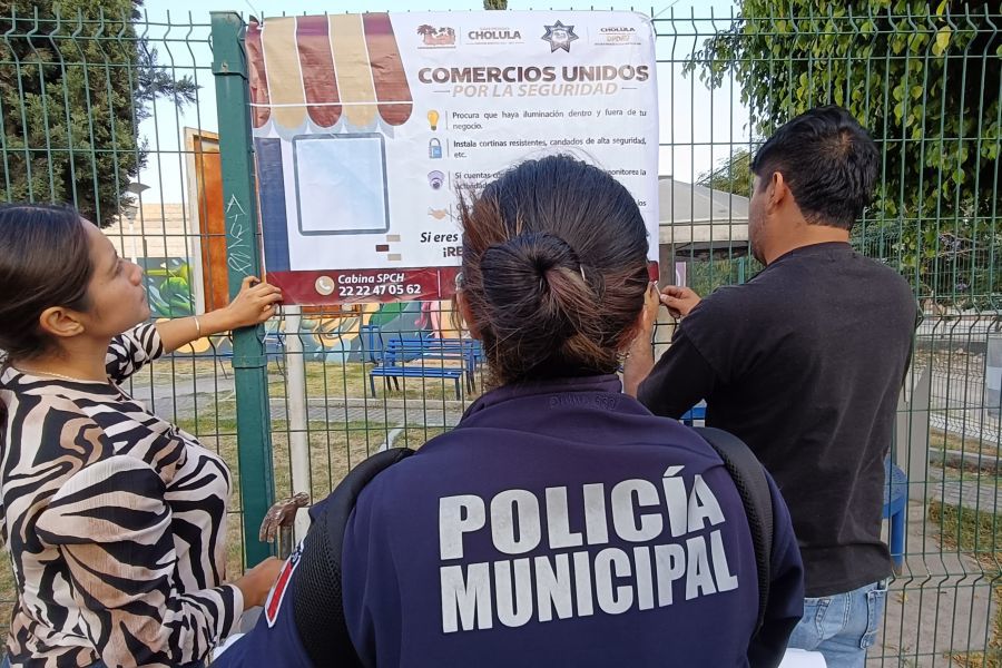 Inician “Comercios Unidos por la Seguridad” en Momoxpan