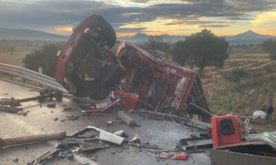 Fatal choque en Amozoc–Perote; muere conductor prensado