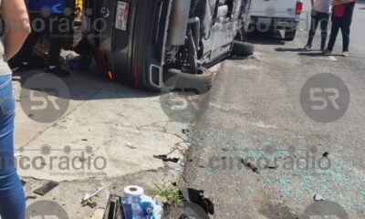 Choque en la 27 Poniente y 9 Sur: Sin lesionados pero con daños materiales