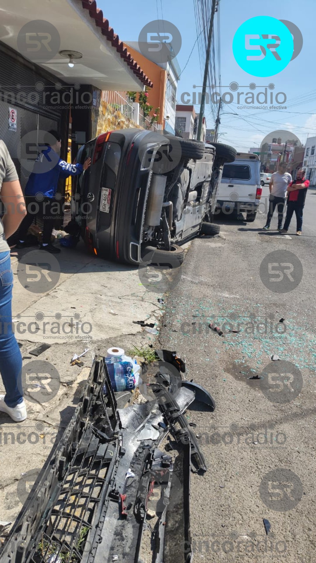 Choque en la 27 Poniente y 9 Sur: Sin lesionados pero con daños materiales