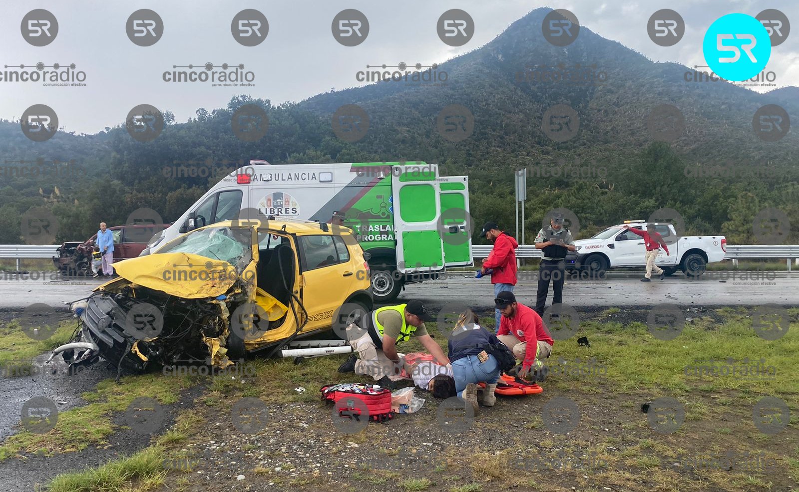 Accidente múltiple deja 10 heridos en Amozoc–Perote