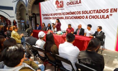 Gobierno de Cholula entrega apoyos directos a ciudadanos