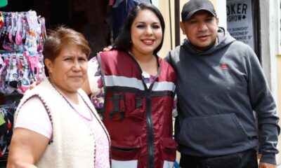 Tonantzin Fernández impulsa bacheo en San Pedro Cholula