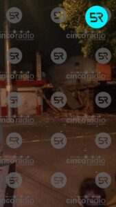 Se registró la explosión de un tanque de gas en un negocio ubicado en San Bernabé Temoxtitla, Santa Clara Ocoyucan.