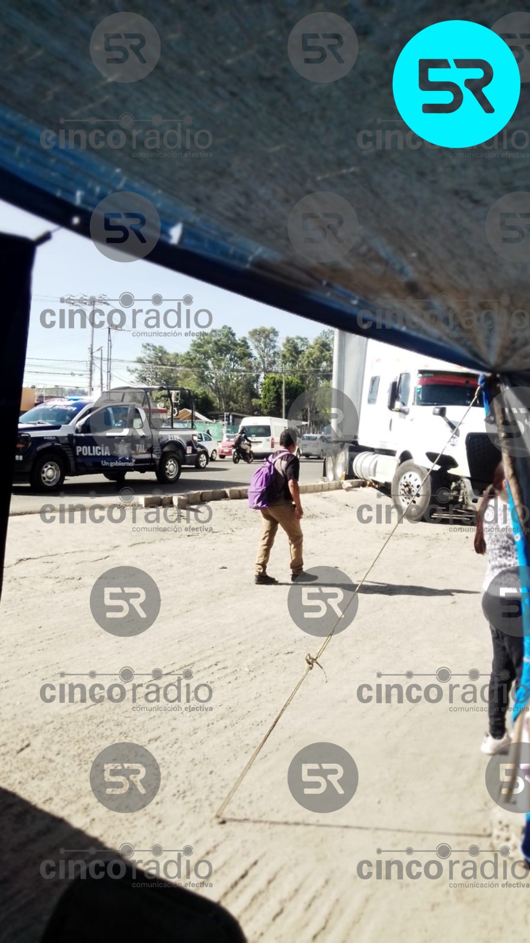 Roban tráiler en La María y desatan persecución policial