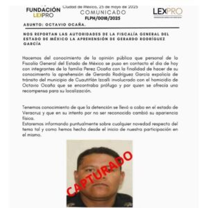 El exagente intentó ocultarse cambiando su apariencia, pero fue localizado y asegurado por autoridades.
