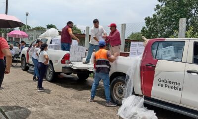 Gobierno de Puebla atiende daños en 34 escuelas tras el paso del huracán Erick