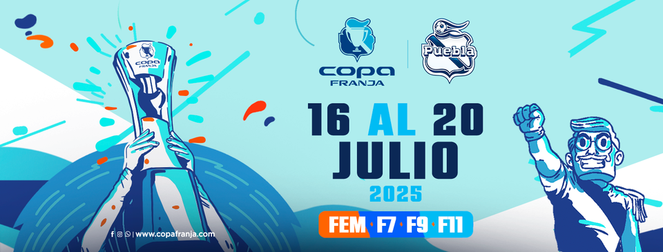 Confirman Copa Franja 2025 con más de 300 equipos en Puebla