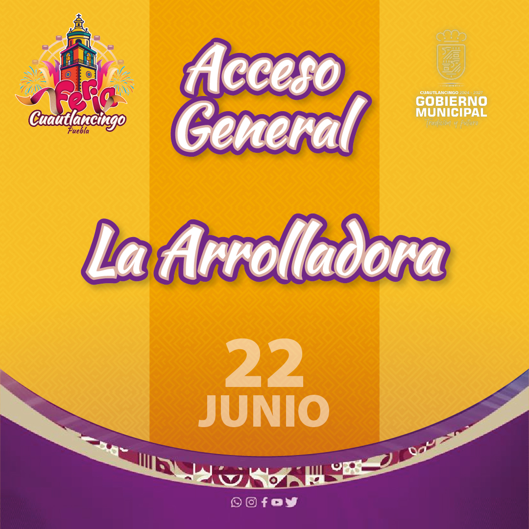 La Arrolladora pondrá a bailar Cuautlancingo este domingo