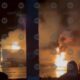 Incendio de tráiler en la carretera a Córdoba, Veracruz