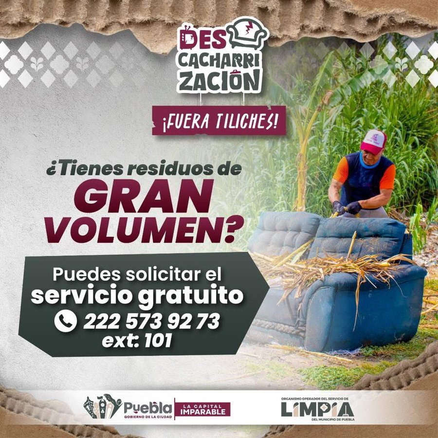 @LimpiaPue arrancó con gran participación la campaña #Descacharrización2025, y cada vez más vecinas y vecinos se suman al cuidado de su entorno.