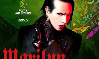 Marilyn Manson en México 🇲🇽 El cantante se presentará el 10 de agosto en la Feria Nacional Potosina en, San Luis Potosí