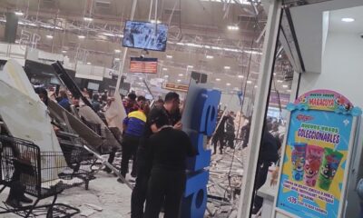 e desploma plafón en tienda Chedraui de Avenida Universidad y San Lorenzo en la alcaldía Benito Juárez.