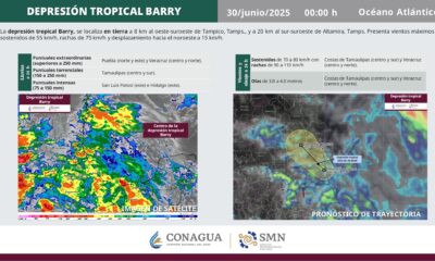 Depresión tropical Barry provocará lluvias intensas en varios estados