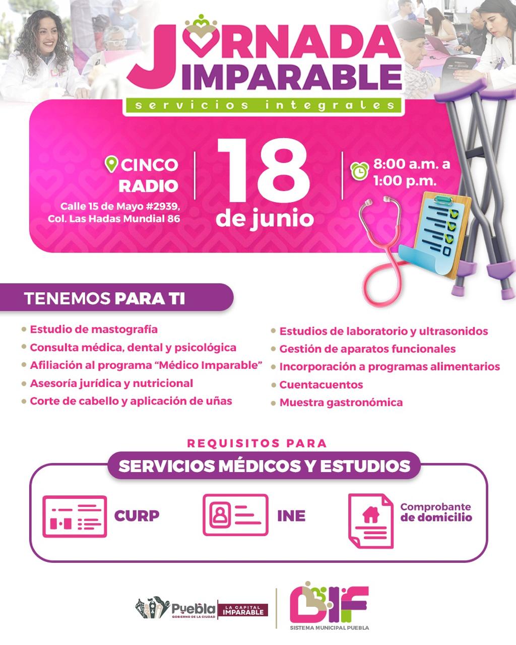 Jornada Imparable ofrece servicios integrales gratuitos en Cinco Radio