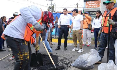 Gobierno de Armenta atiende vialidades con faenas y bacheo