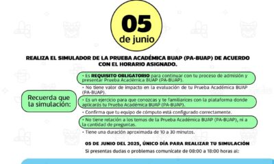 BUAP aplica este 5 de junio simulador obligatorio de admisión