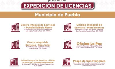 Conoce los centros autorizados para licencias en Puebla