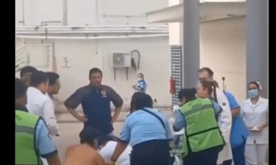 Mujer da a luz en piso de hospital