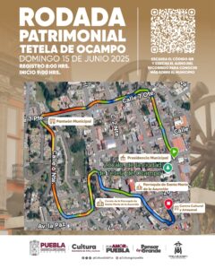 Rodadas patrimoniales llegan a Tetela de Ocampo este domingo