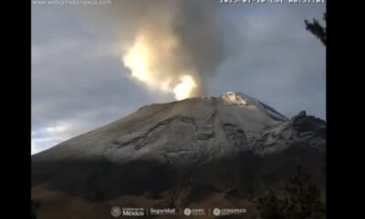 Popocatépetl mantiene actividad moderada; CENAPRED reporta exhalaciones y tremor constante