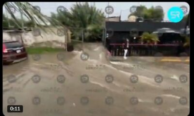 Desbordamiento de río causa caos vial en zona de Cruz del Sur