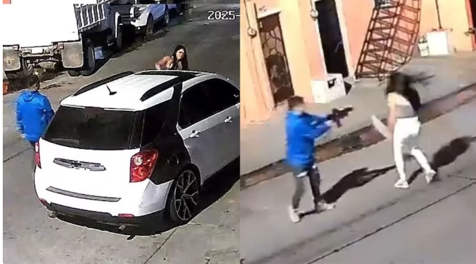 Su expareja la atacó con un fusil frente a su casa en Balcones de Oblatos; el crimen fue grabado en video y el agresor aún sigue prófugo.