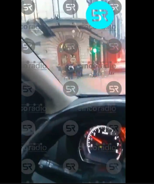 Cristalazo en el Vips de la 2 Norte y 2 Oriente en Puebla