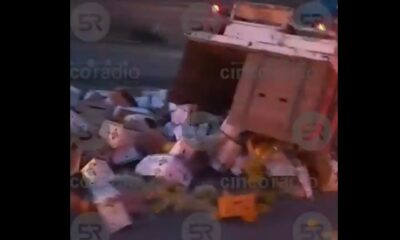 Volcadura y choque por alcance generan caos en la México-Puebla