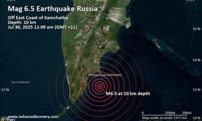 Un potente terremoto de magnitud 8.8 ocurrió cerca de la península de Kamchatka, Rusia, generando alertas de tsunami en múltiples países del Pacífico.