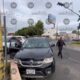 Una camioneta negra chocó en Diagonal Defensores y 28 Poniente. Un joven fue detenido por presuntamente conducir bajo efectos del alcohol.