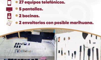 Realiza SSP operativos simultáneos en penales de Puebla, Tehuacán y Huauchinango