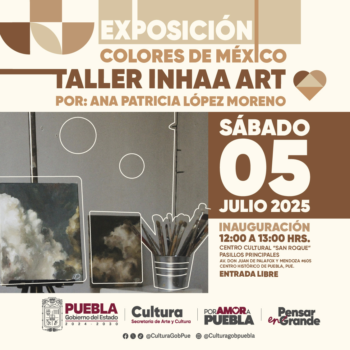 Inauguran la exposición "Colores de México" en el Centro Cultural San Roque