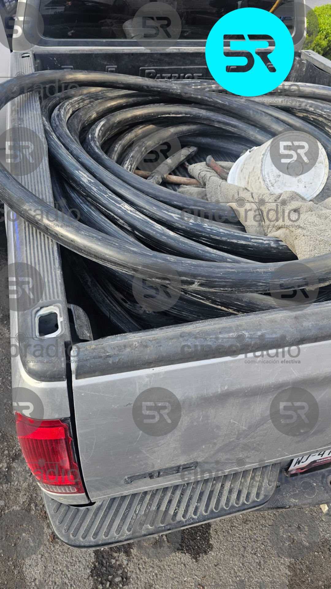 Detienen a ladrón de cable tras persecución en la 23 Poniente