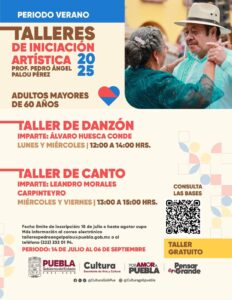 La Casa de la Cultura Pedro Ángel Palou ofrece danzón y canto a mayores de 60 años; las inscripciones cierran el 18 de julio o hasta agotar cupo.
