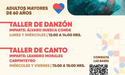 La Casa de la Cultura Pedro Ángel Palou ofrece danzón y canto a mayores de 60 años; las inscripciones cierran el 18 de julio o hasta agotar cupo.