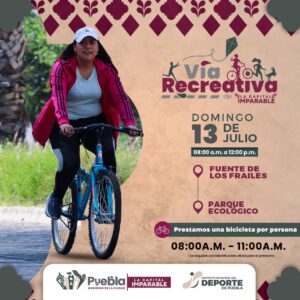 Invitan a participar en la Vía Recreativa de la Capital Imparable este domingo