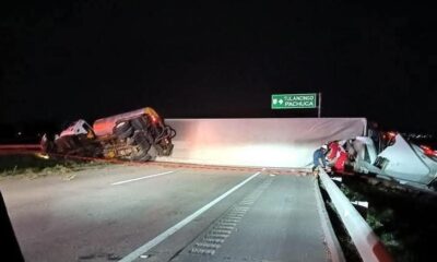 Cierre total en el Arco Norte por volcadura de tráiler: hay 9 km de fila