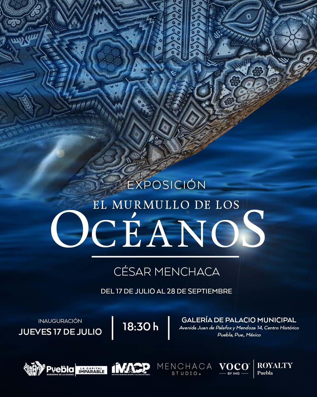 César Menchaca presenta en Puebla la exposición “El Murmullo de los Océanos”