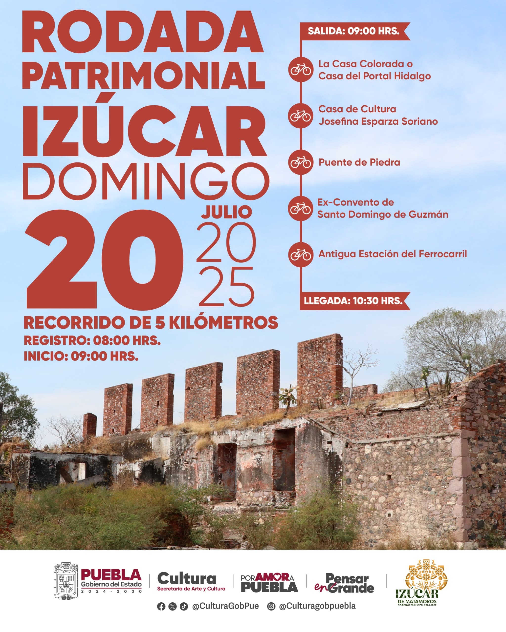 Invitan a Rodada Patrimonial Ciclista en Izúcar
