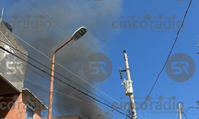 Este martes se registró un incendio en un edificio de Infonavit en Atlixco. No hubo heridos. Bomberos atendieron el siniestro.