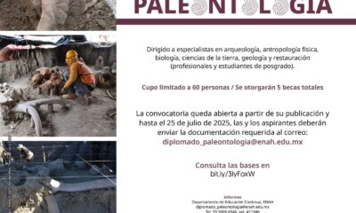 Abren convocatoria para el Diplomado en Paleontología ENAH–UNAM