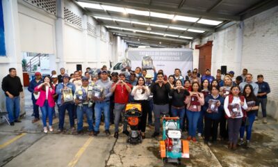 Tonantzin Fernández refuerza al SOSAPACH con uniformes y equipo; reconoce el trabajo diario por mejorar los servicios públicos en San Pedro Cholula.