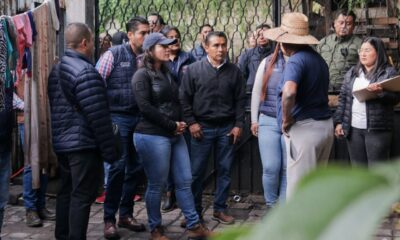La presidenta Guadalupe Cuautle recorrió Concepción la Cruz para atender a vecinos afectados y coordinar acciones tras las recientes precipitaciones.