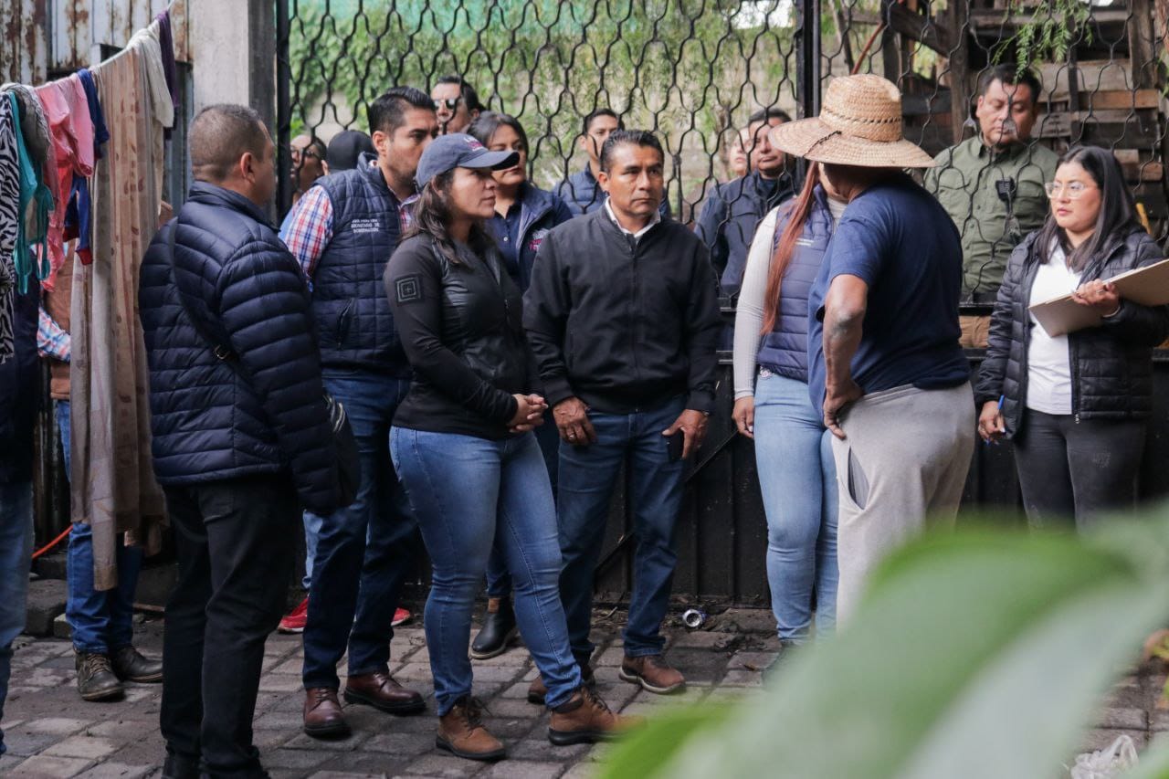La presidenta Guadalupe Cuautle recorrió Concepción la Cruz para atender a vecinos afectados y coordinar acciones tras las recientes precipitaciones.