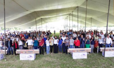Lupita Cuautle entrega 100 calentadores solares en San Andrés con el Presupuesto Participativo 2025 para mejorar condiciones de vida.