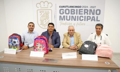 El alcalde Omar Muñoz presentó “Escuela Segura”, con entrega de kits escolares, obras en planteles y regularización de predios educativos.