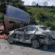 Tráiler cae a un barranco en la Autopista México–Querétaro, kilómetro 72, en Tepeji del Río, dirección Querétaro